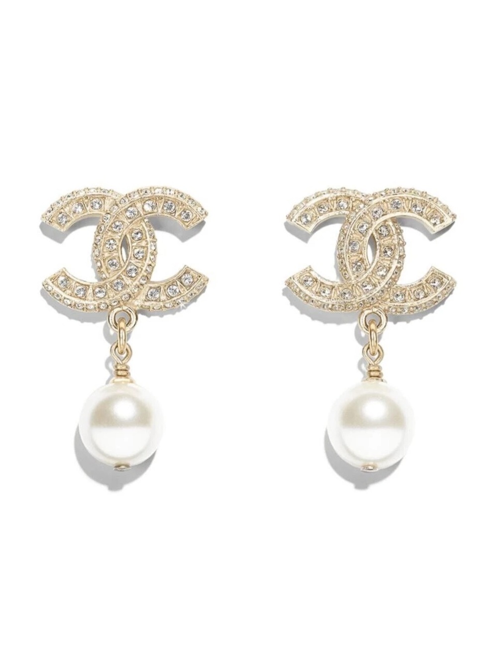 Chanel REV Gold Resin Crystal
Pearl CC DropEarrings AuthenticFull set very rare - Picture 4 of 10